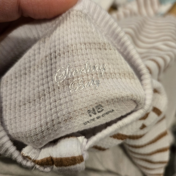 Bundle/Lot Of Newborn Baby Footie Sleeper Pajamas Mixed Brands - Picture 11 of 15